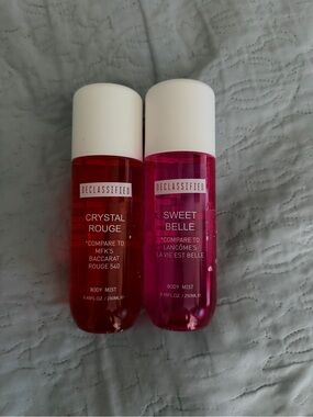 Declassified Crystal Rouge & Sweet Belle Body Mists — Red & Pink